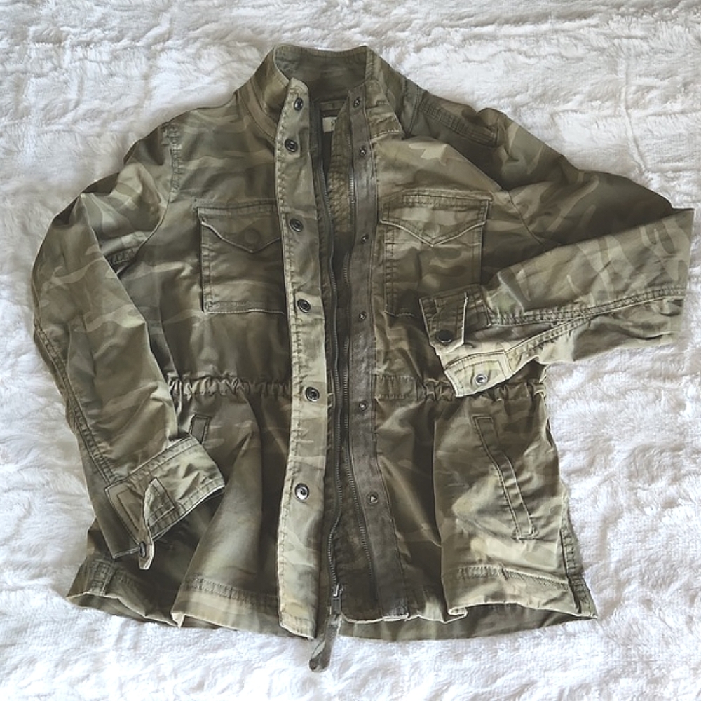 STYLE & CO, Womens, Sz. S, Petite, Olive Green, Military Style, Jacket, Coat - Picture 5 of 16
